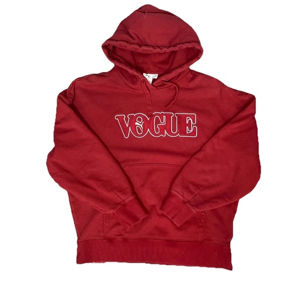 Puma x Vogue Oversized Hoodie Intense Red Women's Size Small Streetwear - Picture 1 of 6